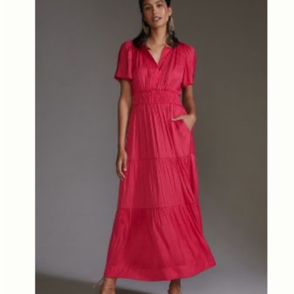 Anthropologie Somerset Maxi Dress in magenta